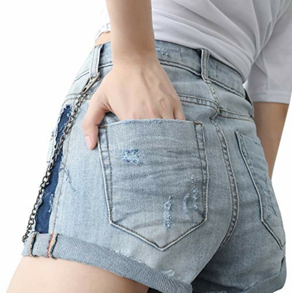 NWT RARE! Women's Denim Jeans Shorts Miss Canavaro - Picture 5 of 13